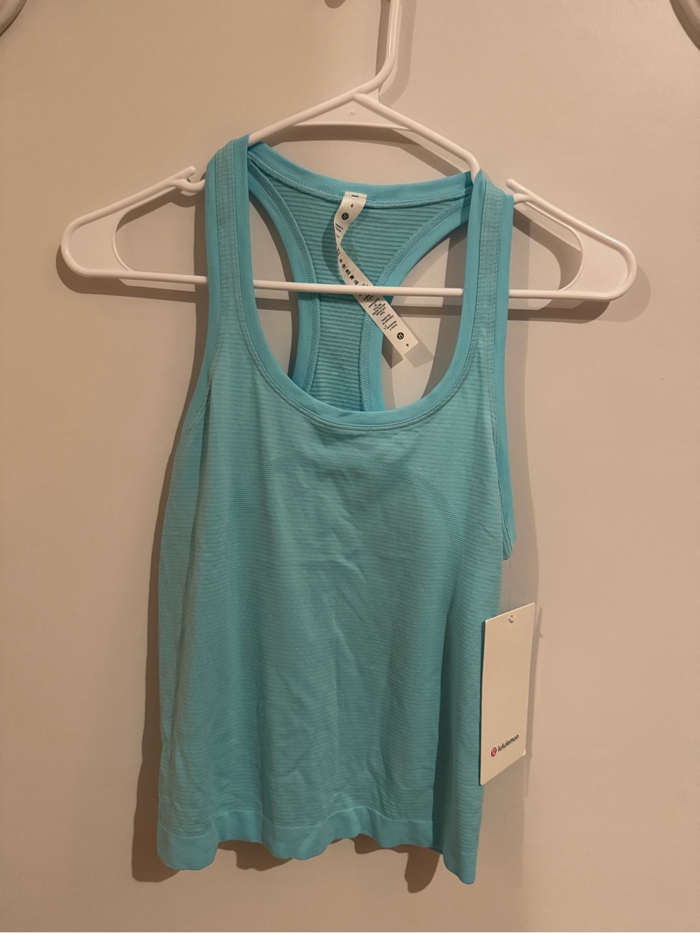 NWT lululemon Swiftly Tech Racerback 2.0 Race Cyan Blue
